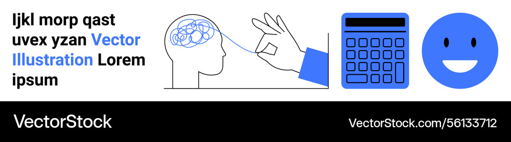 Simplified concepts of problem solving mental Simplified concepts of problem solving mental Vector Image