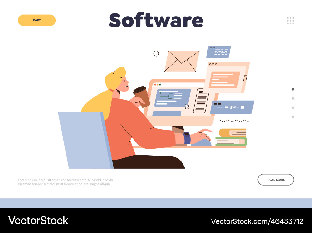Software creation and testing online service Software creation and testing online service vector image