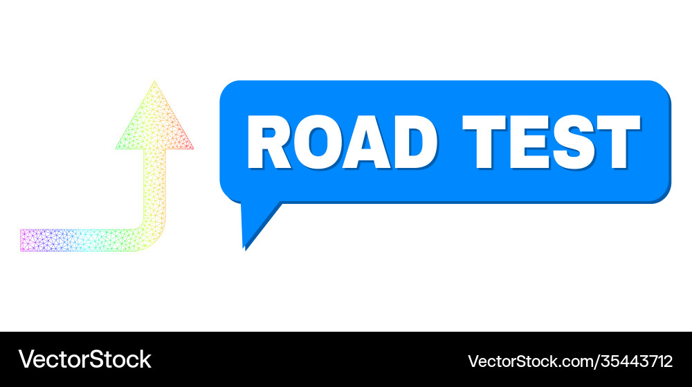 Spectrum net gradient turn forward icon and road Spectrum net gradient turn forward icon and road vector image