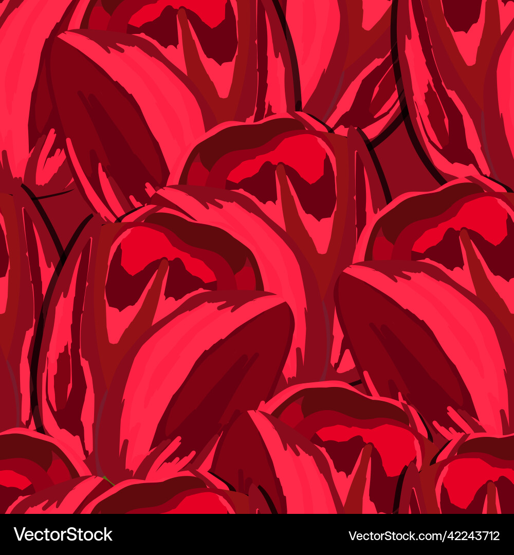 Spring colorful with red Spring colorful with red vector image