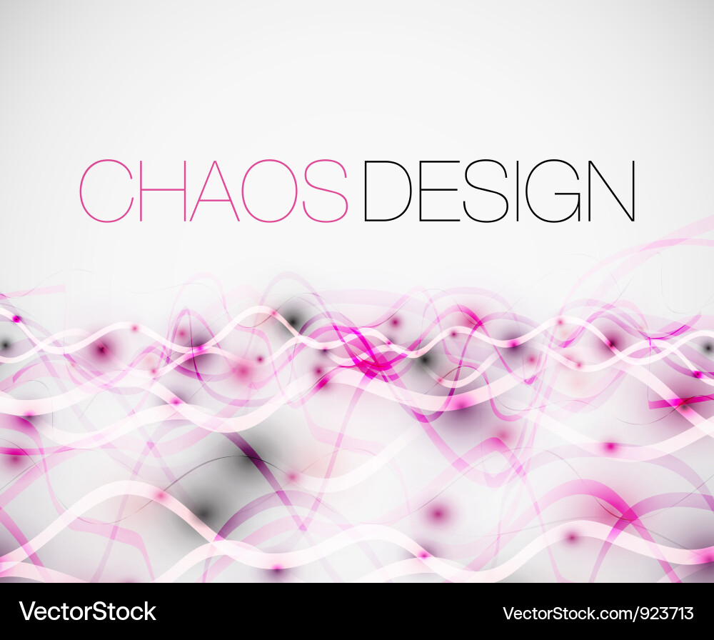 Abstract chaos lines background vector image