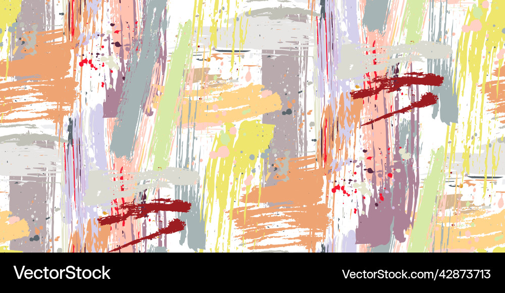 Abstract seamless pattern hand painted forms Abstract seamless pattern hand painted forms vector image