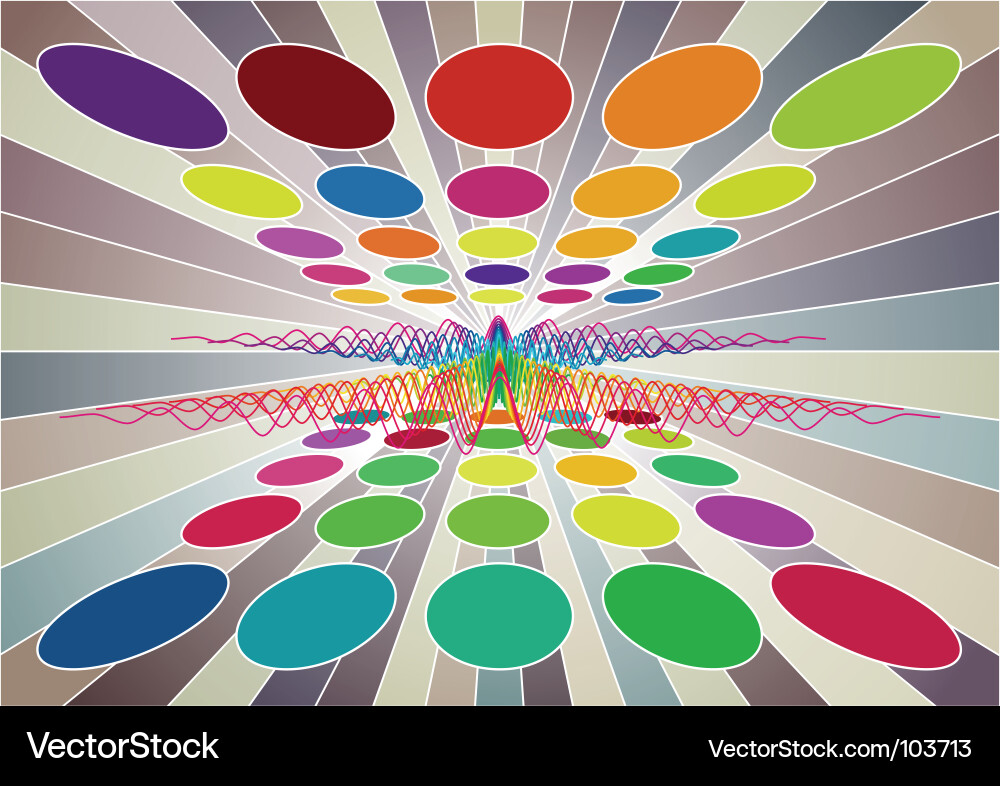Retro Spectrum Wave vector image