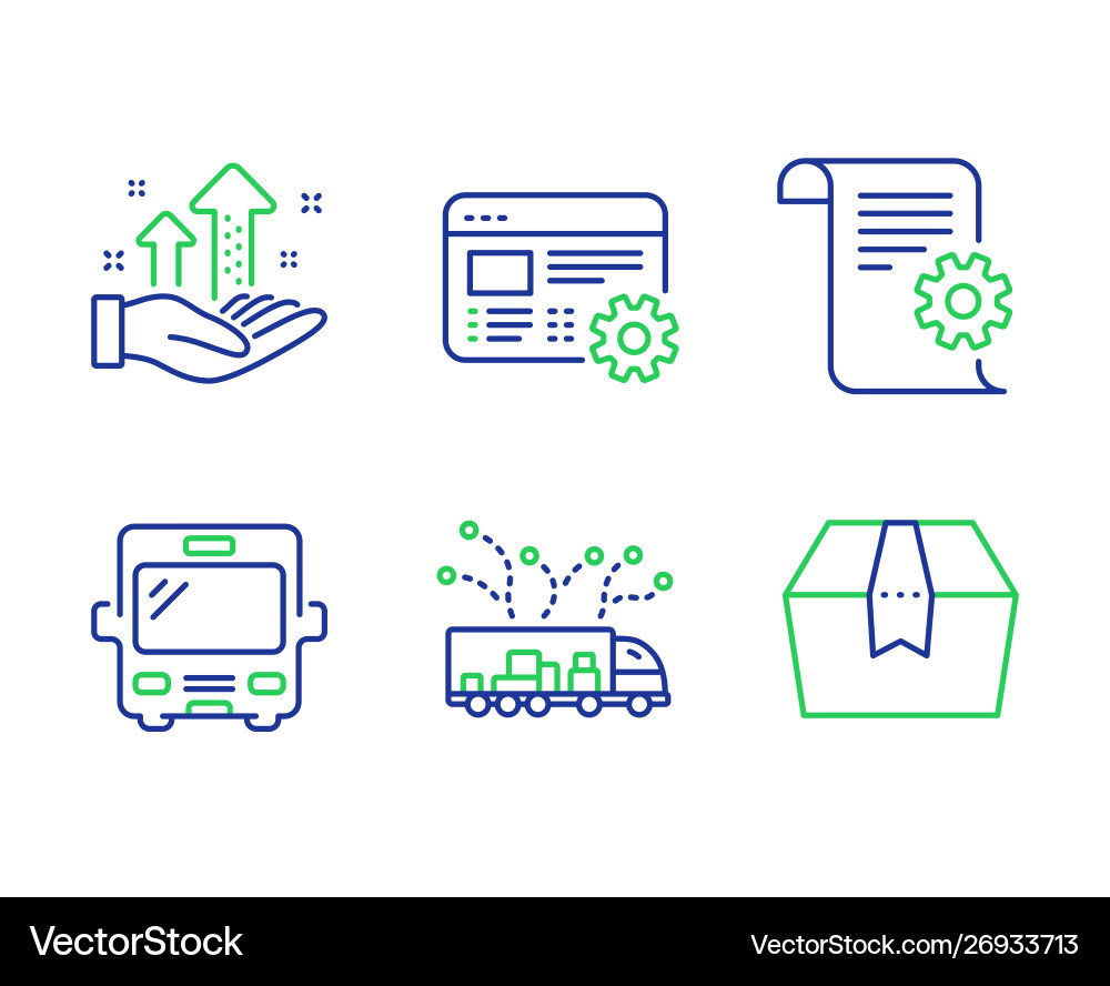 Web settings analysis graph and technical Web settings analysis graph and technical vector image