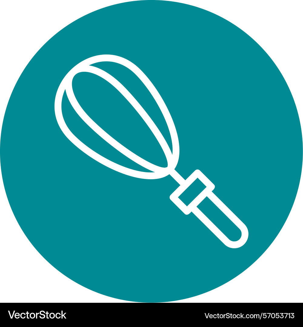 Whisk line circle style icon design Vector Image
