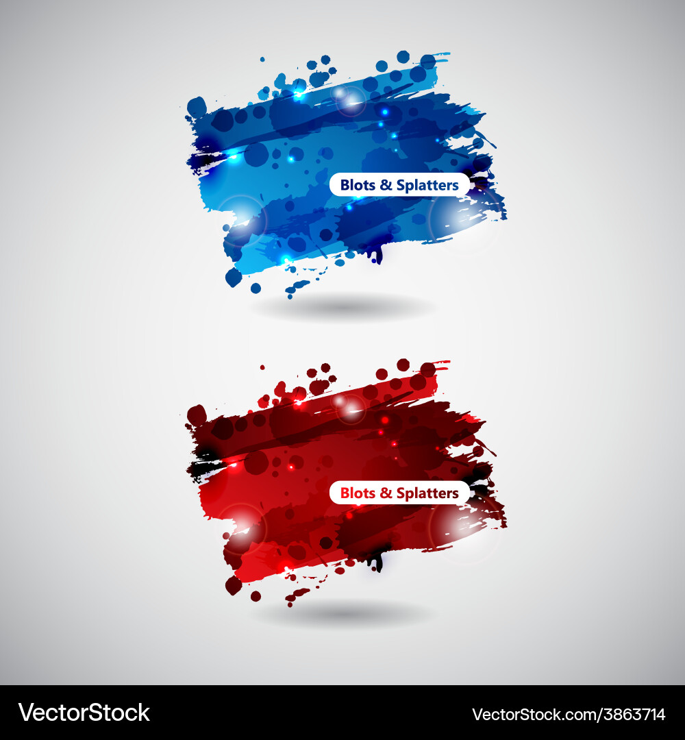 Abstract background with blots and splatters vector image