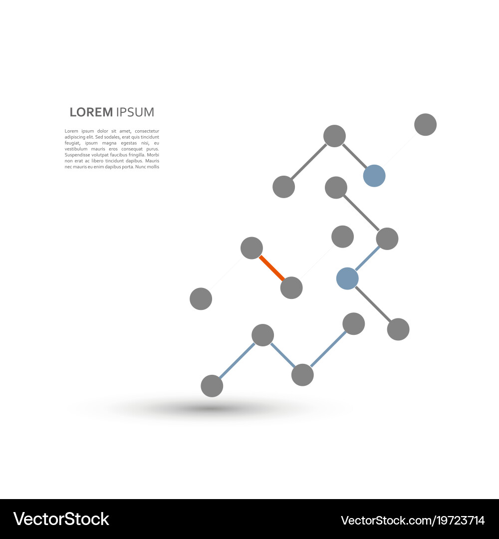 Abstract Technology Network vector image