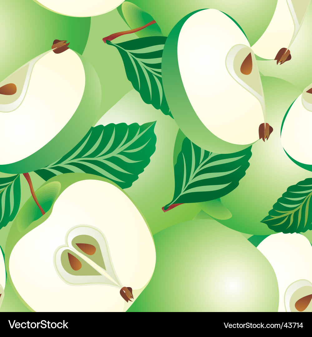 Apple seamless pattern Vector Image