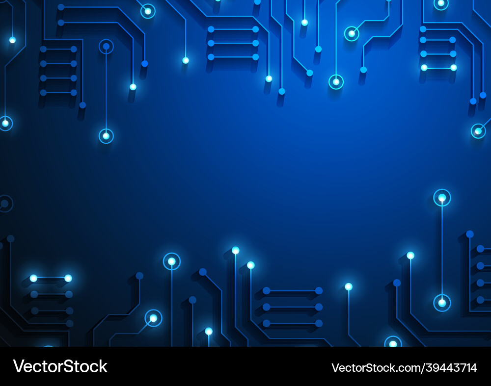Circuit technology background with hi-tech Circuit technology background with hi-tech vector image