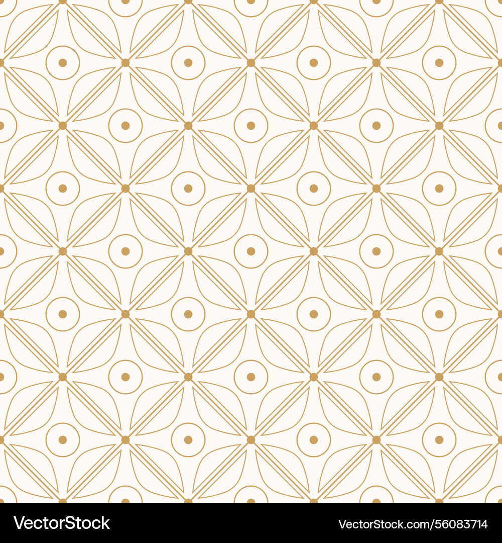 Geometric pattern with square and circles vector image