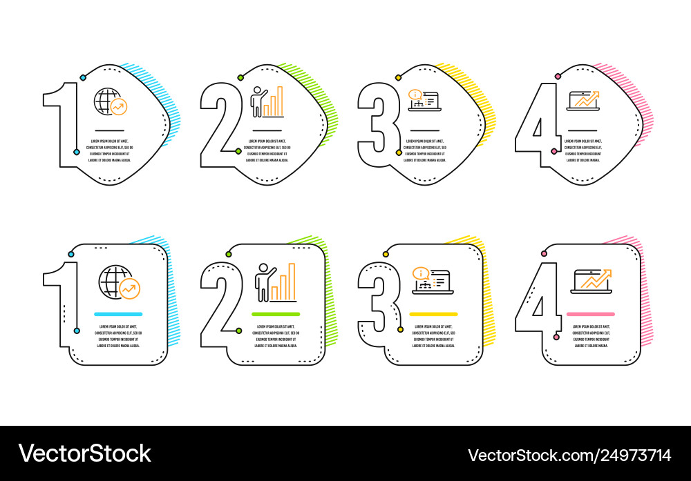 Graph chart online documentation and world Graph chart online documentation and world vector image