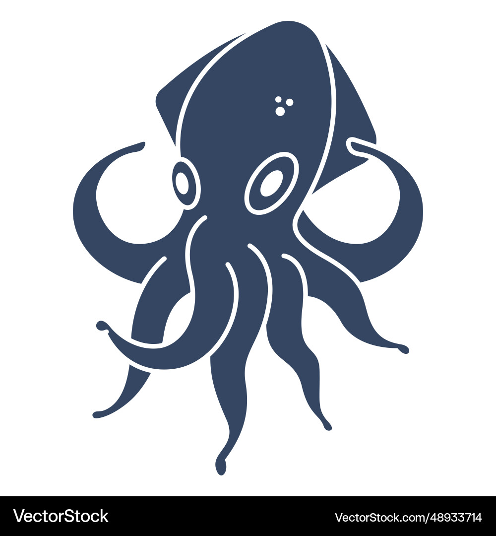 Monster octopus vector image