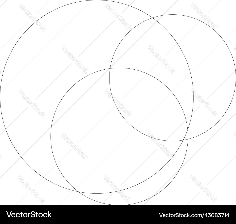 Random overlapping ovals ellipses abstract Random overlapping ovals ellipses abstract Vector Image