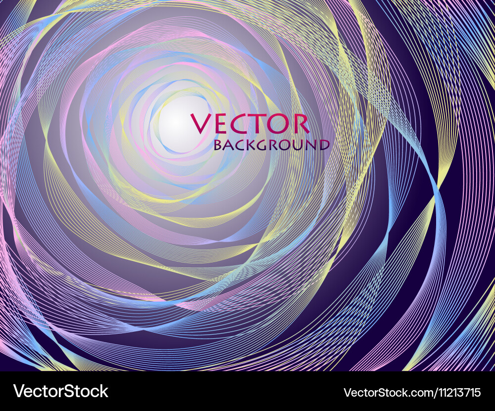 Abstract concentric background vector image