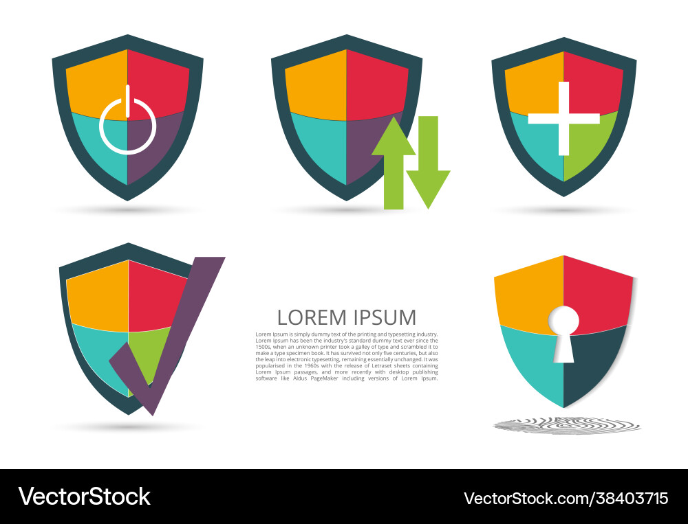 Abstract image cyber security concept idea Vector Image