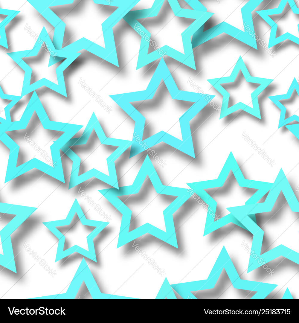 Abstract seamless pattern stars with shadows Abstract seamless pattern stars with shadows vector image