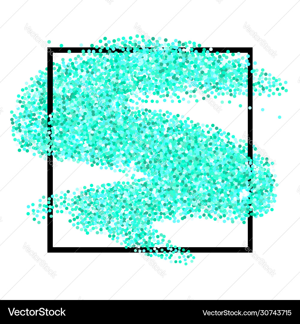 Aqua Green Glitter Textur Rand isoliert über Aqua Green Glitter Textur Rand isoliert über vektorbild