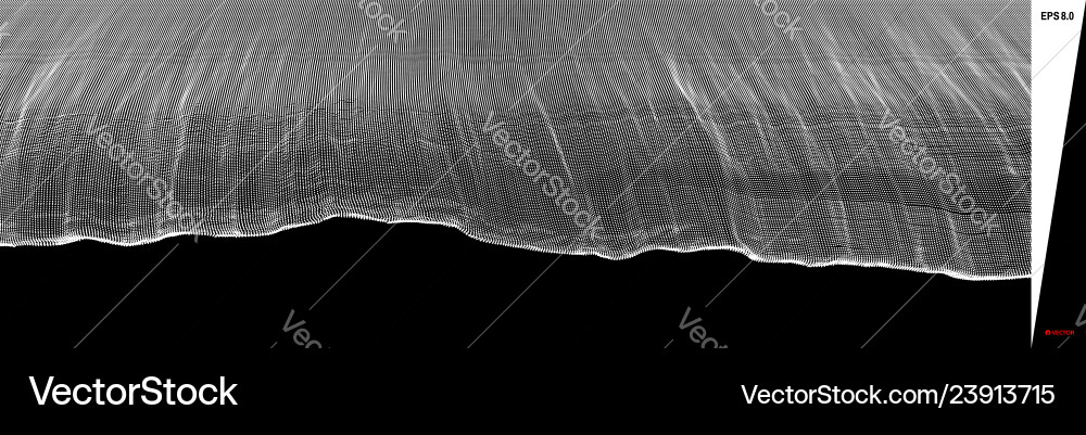 Array mit dynamischen Partikeln futuristisch Array mit dynamischen Partikeln futuristisch vektorbild