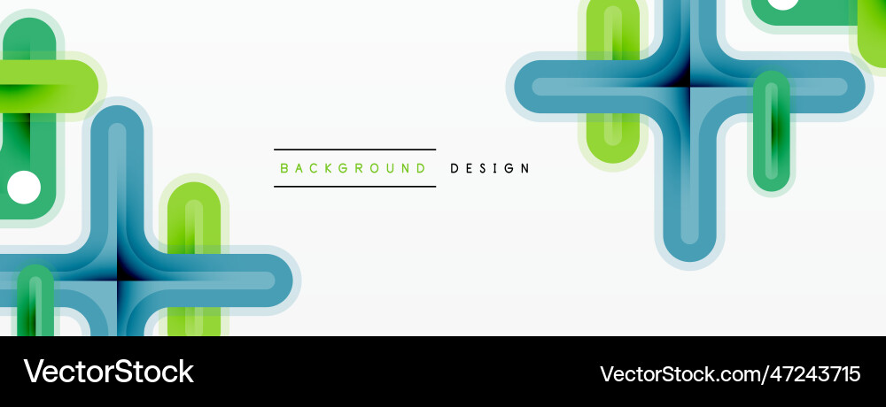 Cross line background minimal geometric template Vector Image