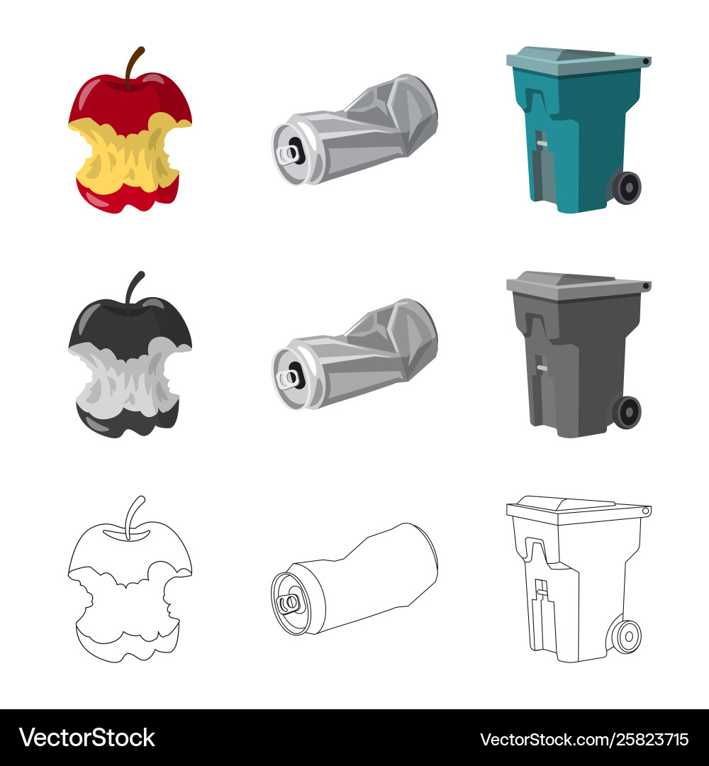 Design dump and sort symbol collection Design dump and sort symbol collection vector image