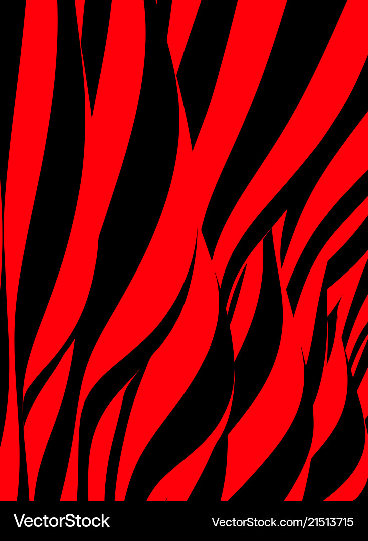 Dynamic Red and Black Wave Pattern vector image