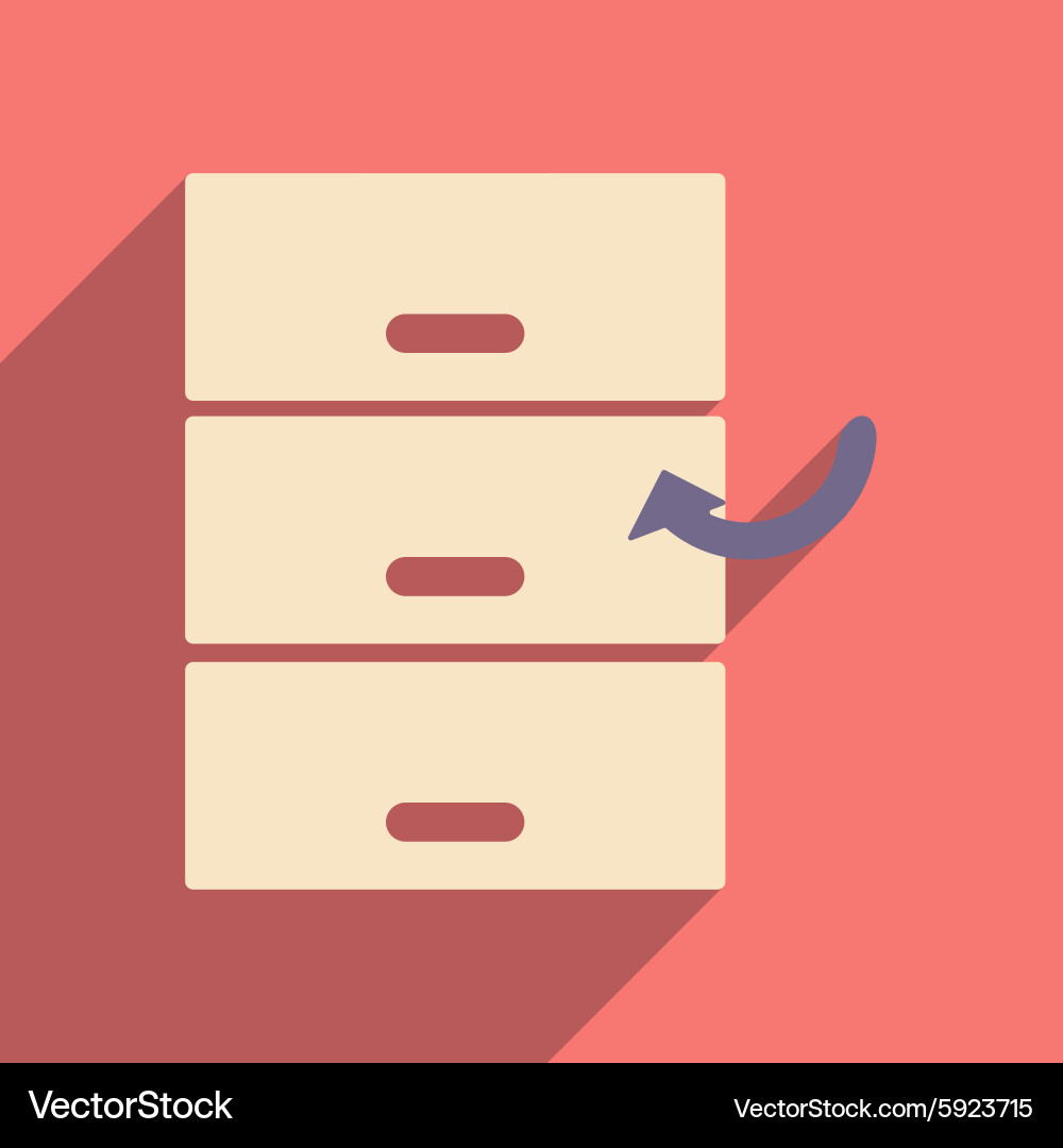 Flat with shadow icon and mobile application files Vector Image