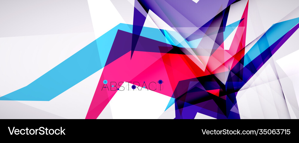 Geometric abstract background color triangle Geometric abstract background color triangle vector image