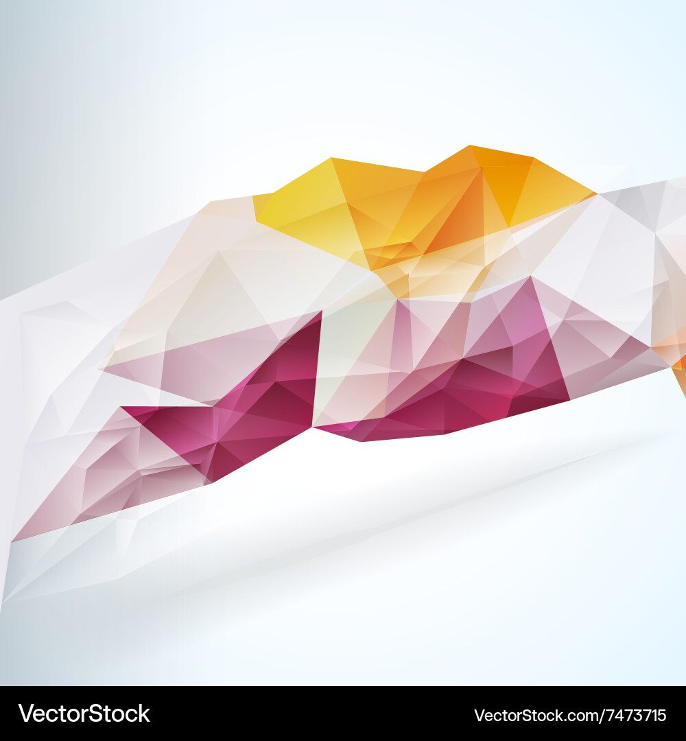 Geometric triangular abstract background vector image