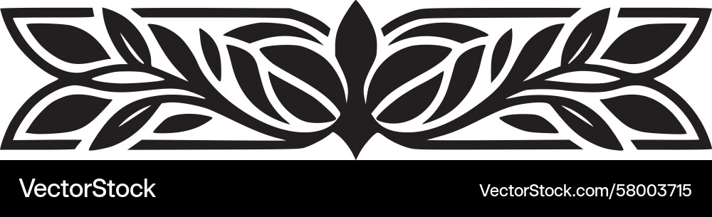 Leaf Border Pattern Vector Image