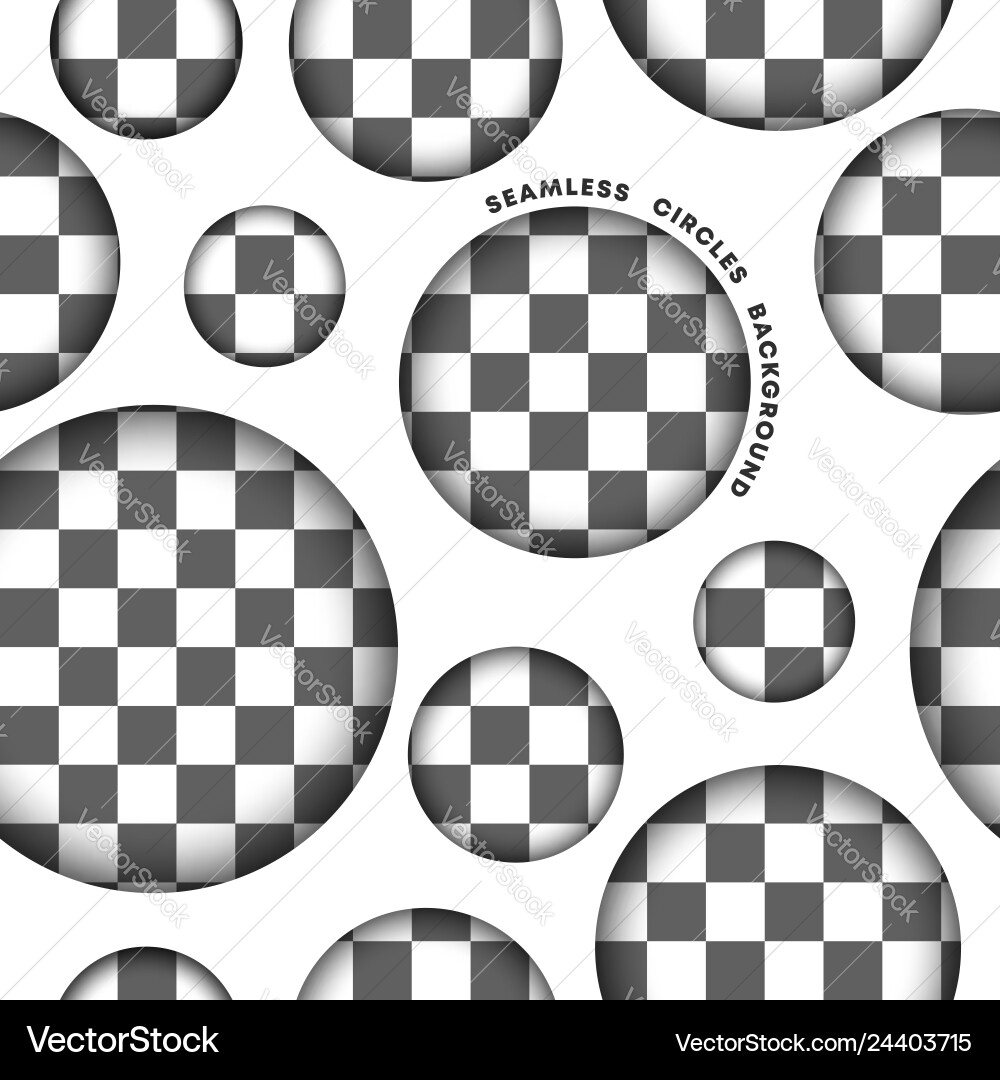 Seamless circle pattern on transparent background Seamless circle pattern on transparent background vector image