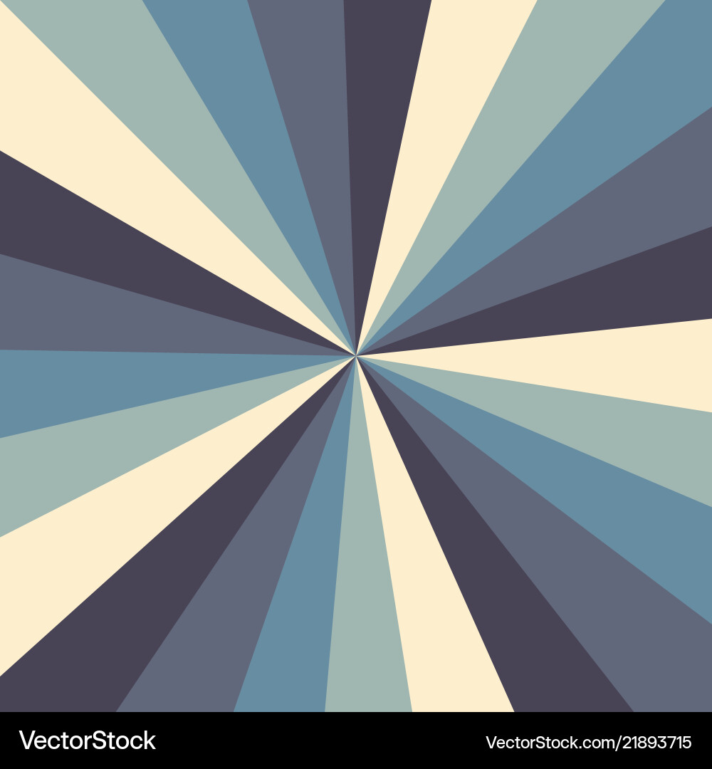 Sunburst background pattern with a vintage Vector Image