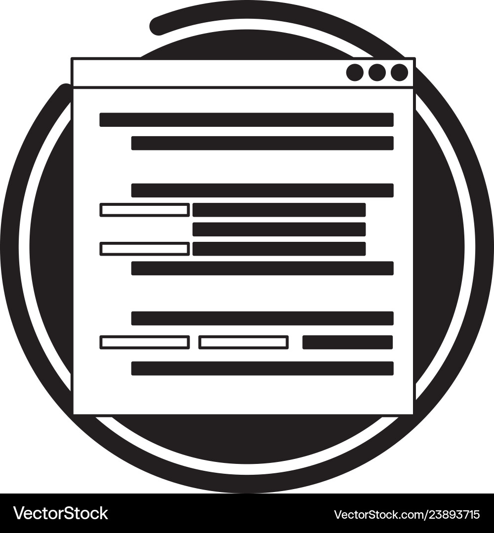 Website development language vector image