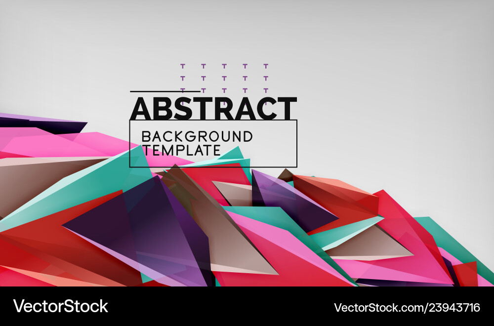 3d geometric triangular shapes abstract background 3d geometric triangular shapes abstract background Vector Image