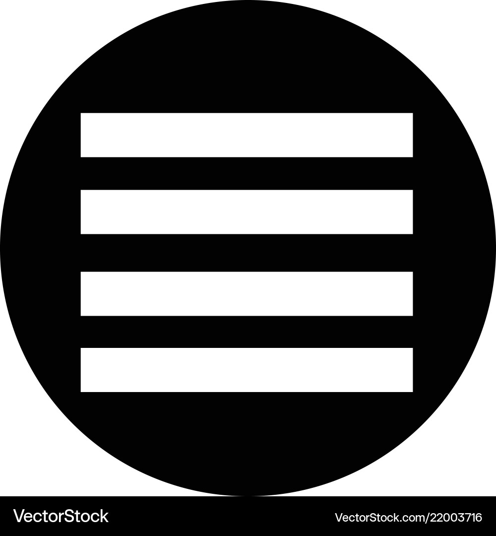 Align text icon vector image