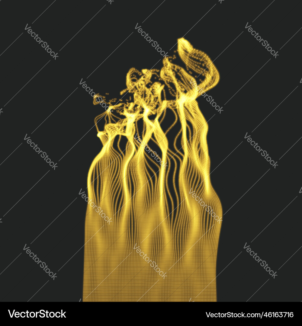 Array with dynamic emitted particles water splash Array with dynamic emitted particles water splash Vector Image