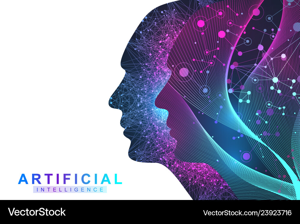Artificial Intelligence Network Vector Image