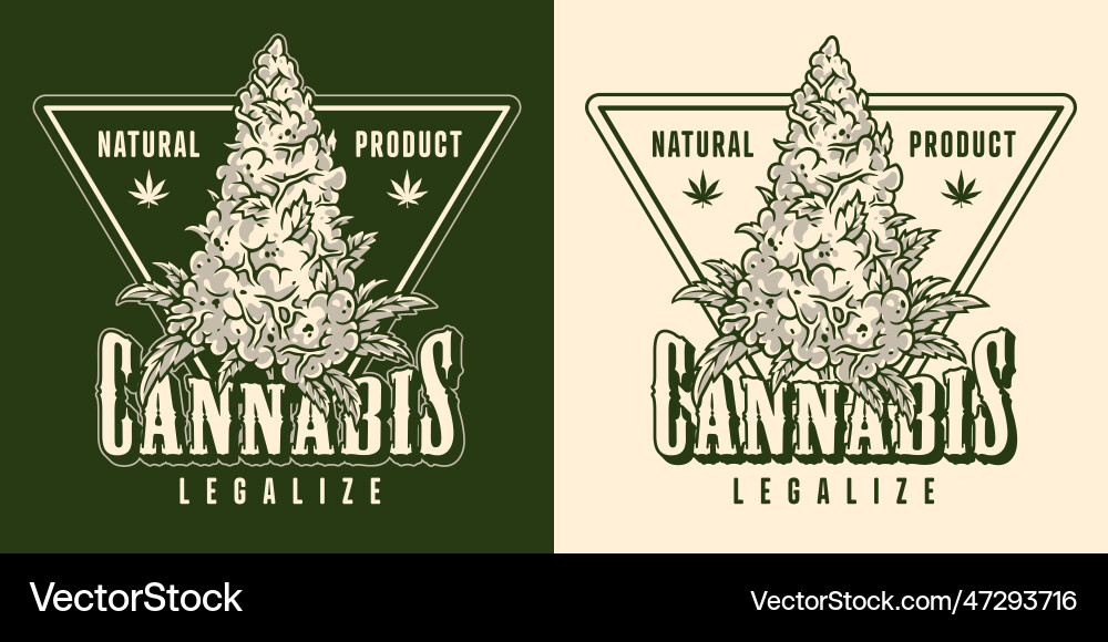 Cannabis legalization monochrome detailed sticker Cannabis legalization monochrome detailed sticker vector image