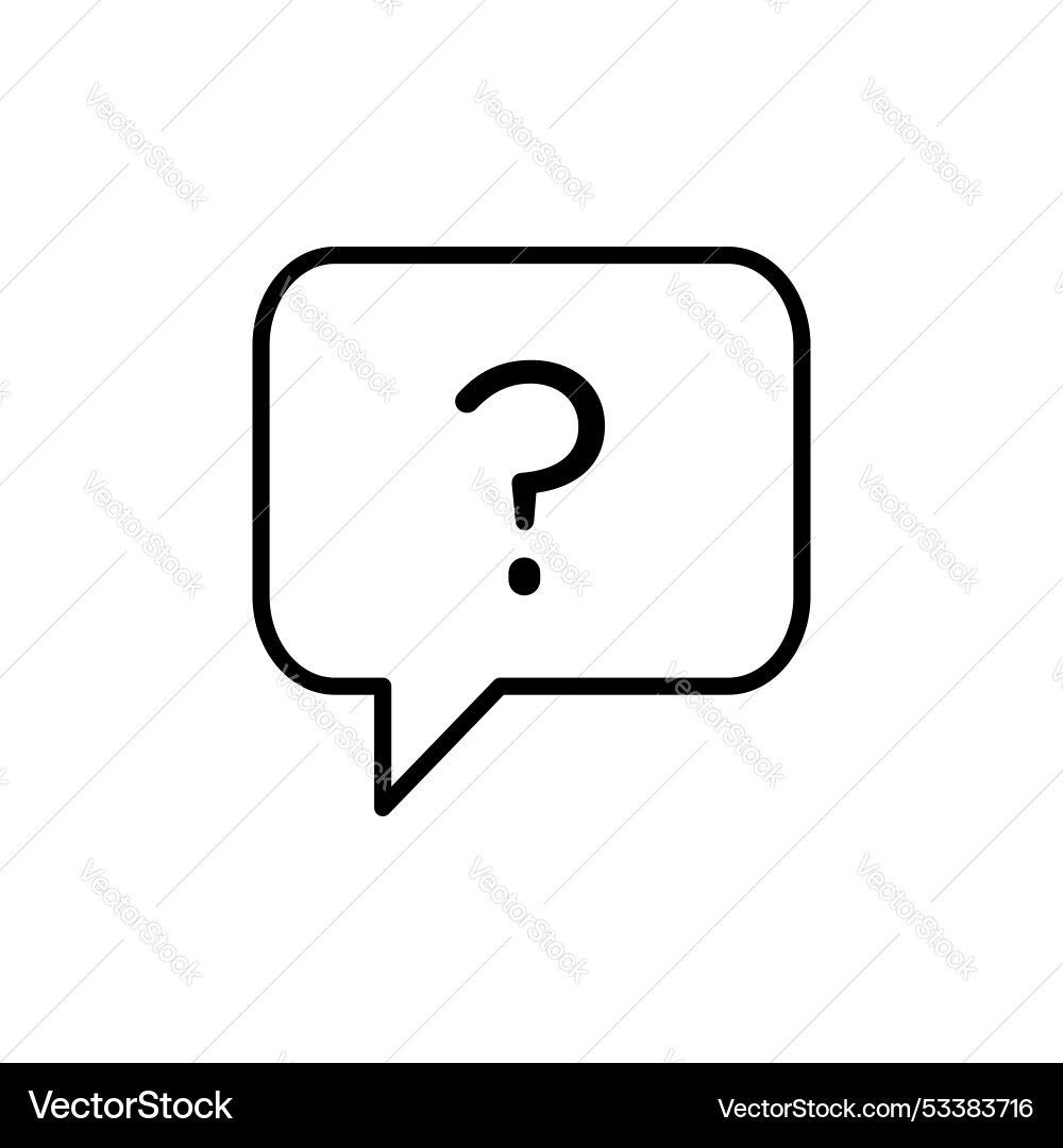Comment question icon set faq symbol Comment question icon set faq symbol vector image