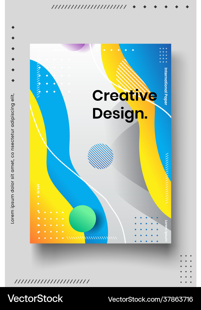 Cover design template set with abstract lines Cover design template set with abstract lines vector image