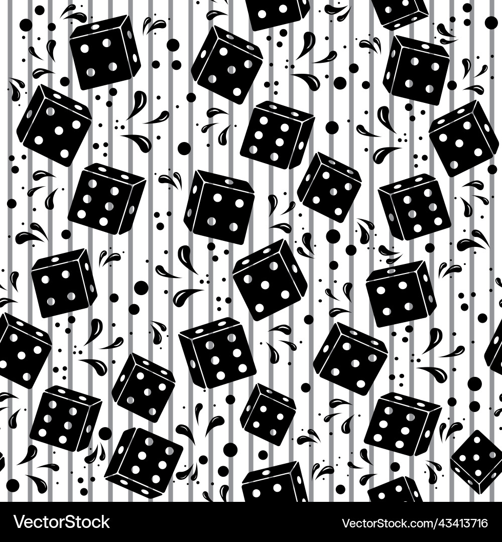 Dice pattern color Vector Image
