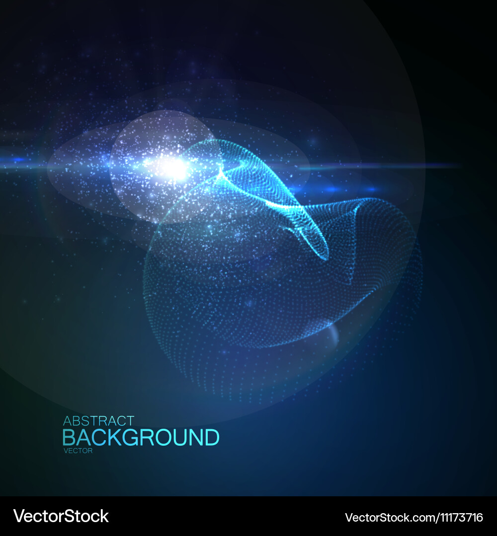 Digital Particle Burst Vector Image