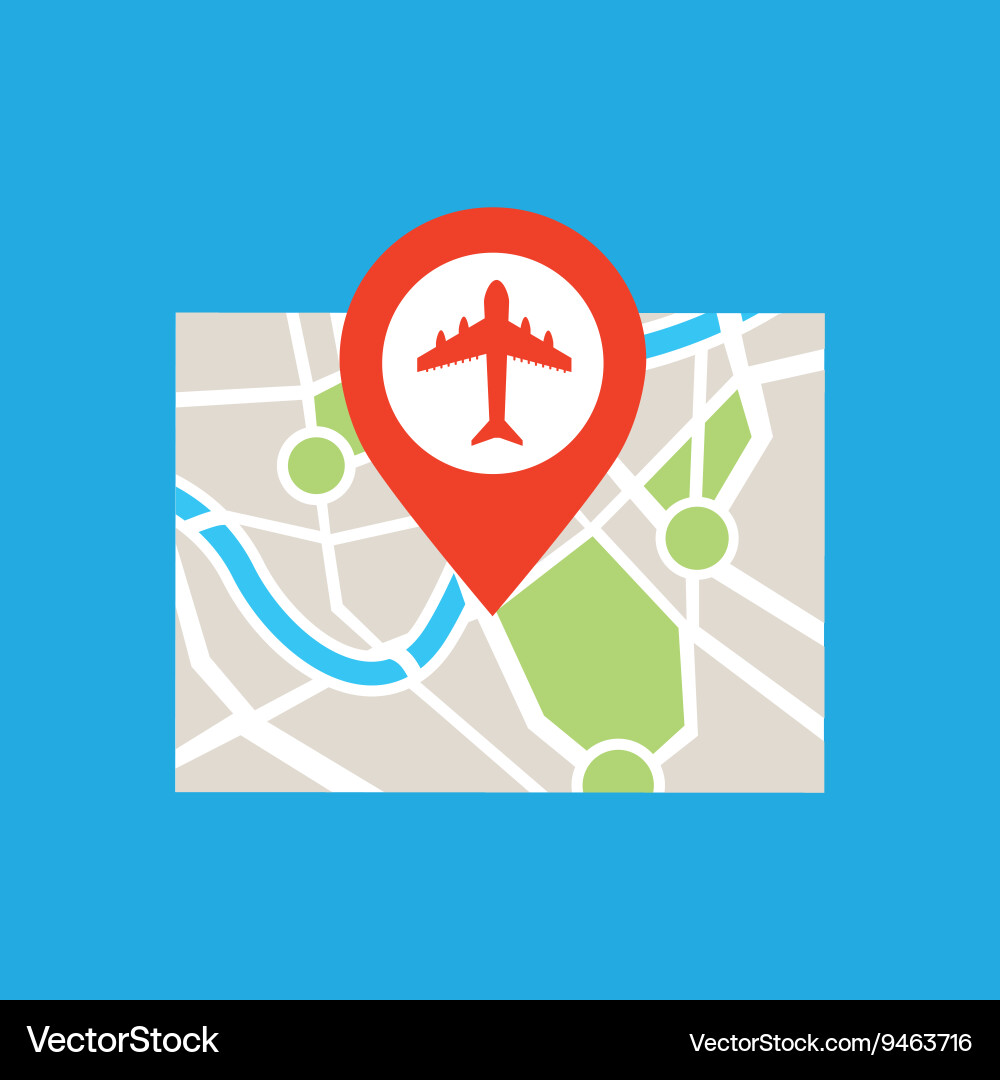 Flugzeugflugdesign Vektorbild