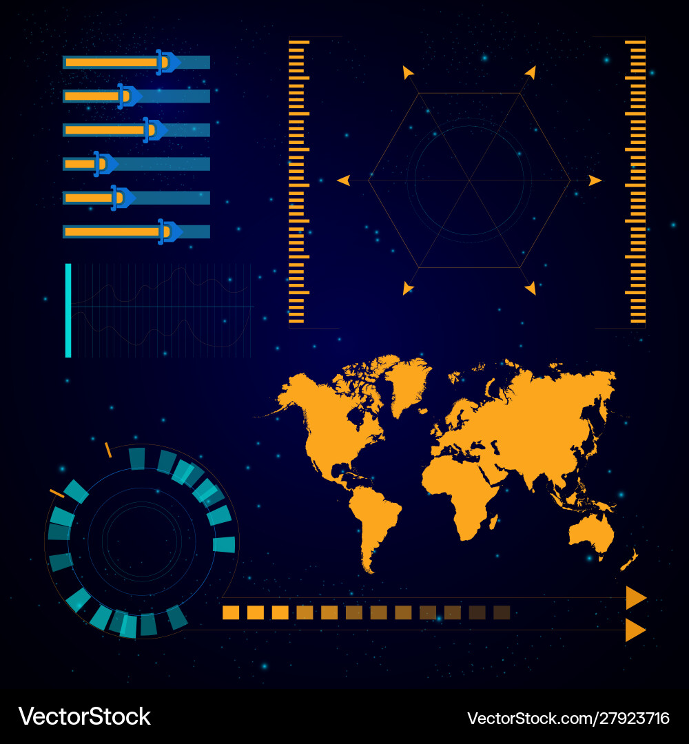 Futuristic Navigation Interface vector image
