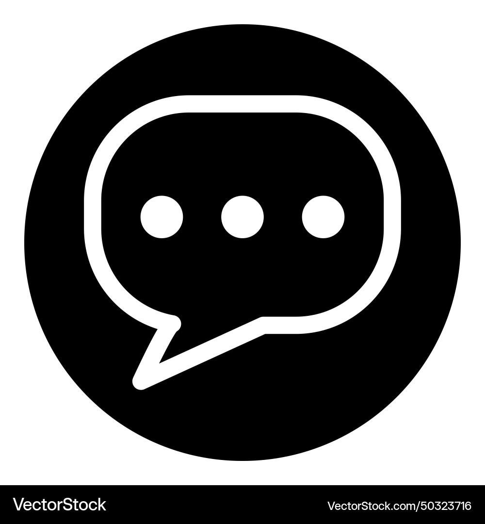 Message flat icon isolated on white background Vector Image