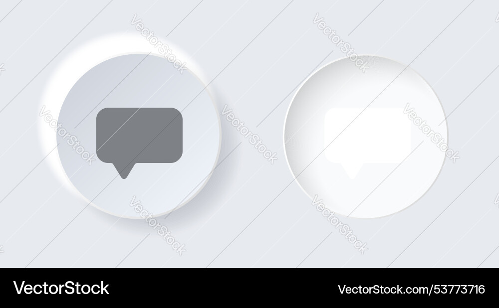 Neumorphic round on and off button for interface vector image