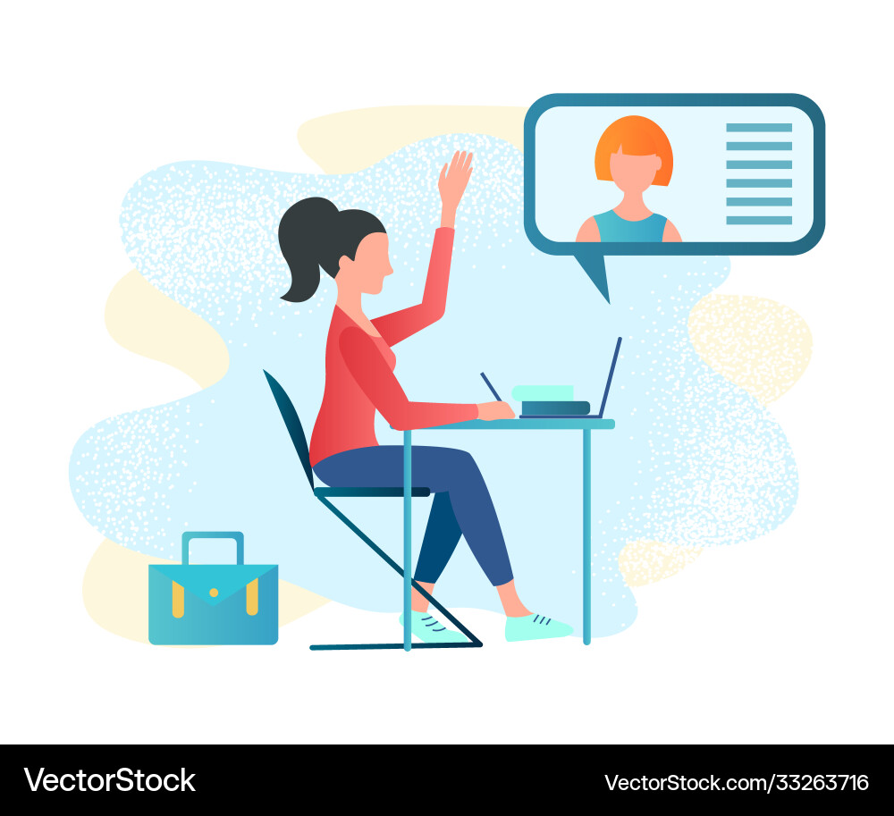 Online tutor webinar study courses master Online tutor webinar study courses master vector image