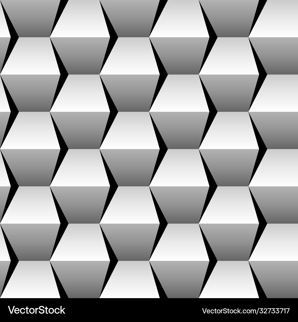 Abstract 3d seamless pattern Vector Image