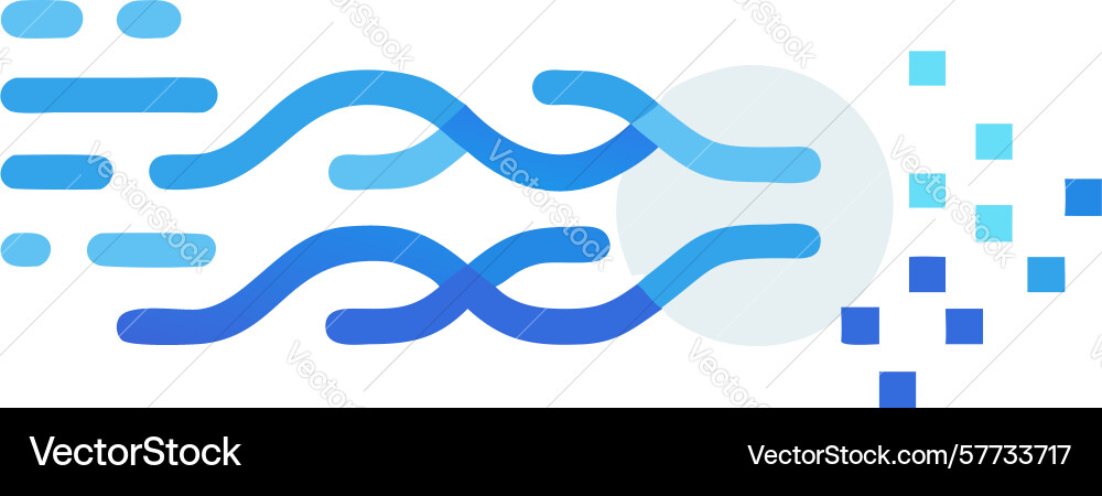Abstract data flow icon cloud computing graphic vector image