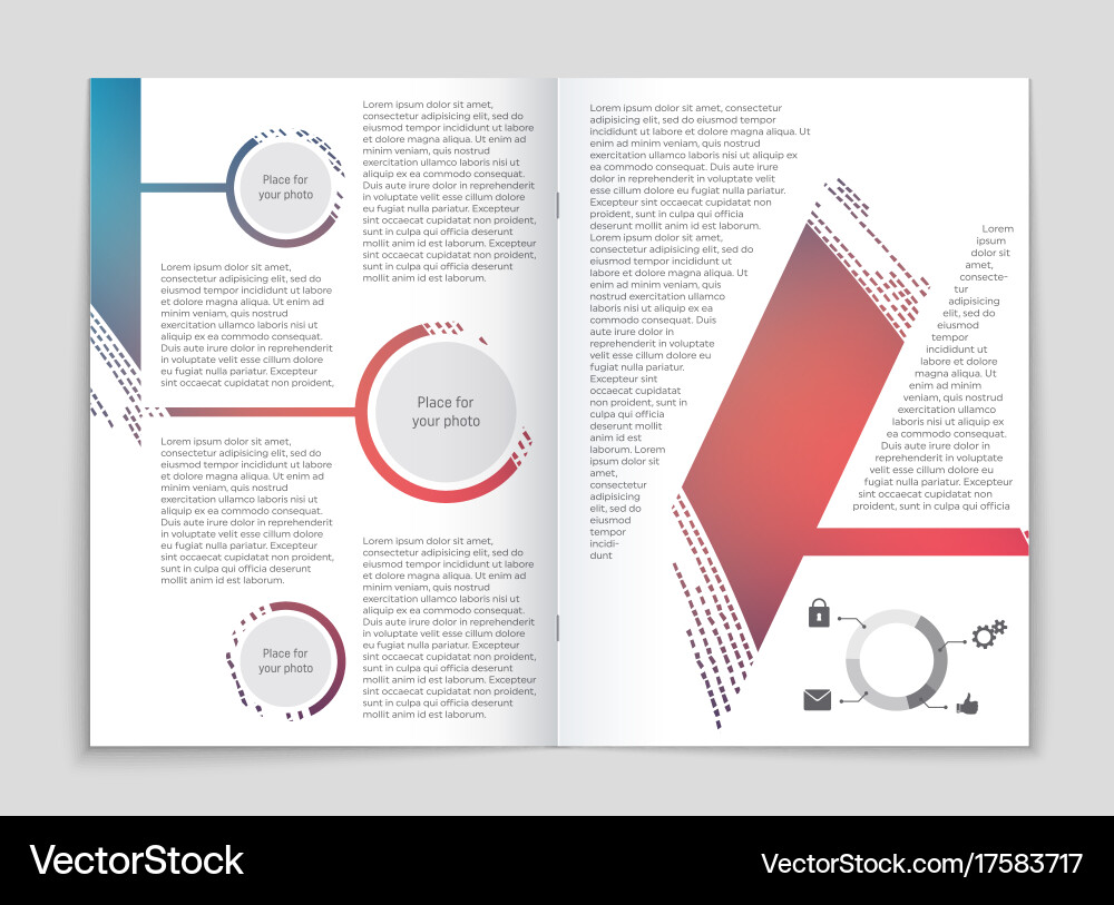 Abstract layout background set for art vector image