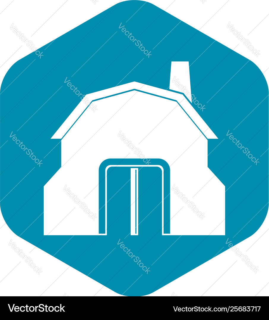 Blacksmith workshop building icon simple Blacksmith workshop building icon simple vector image